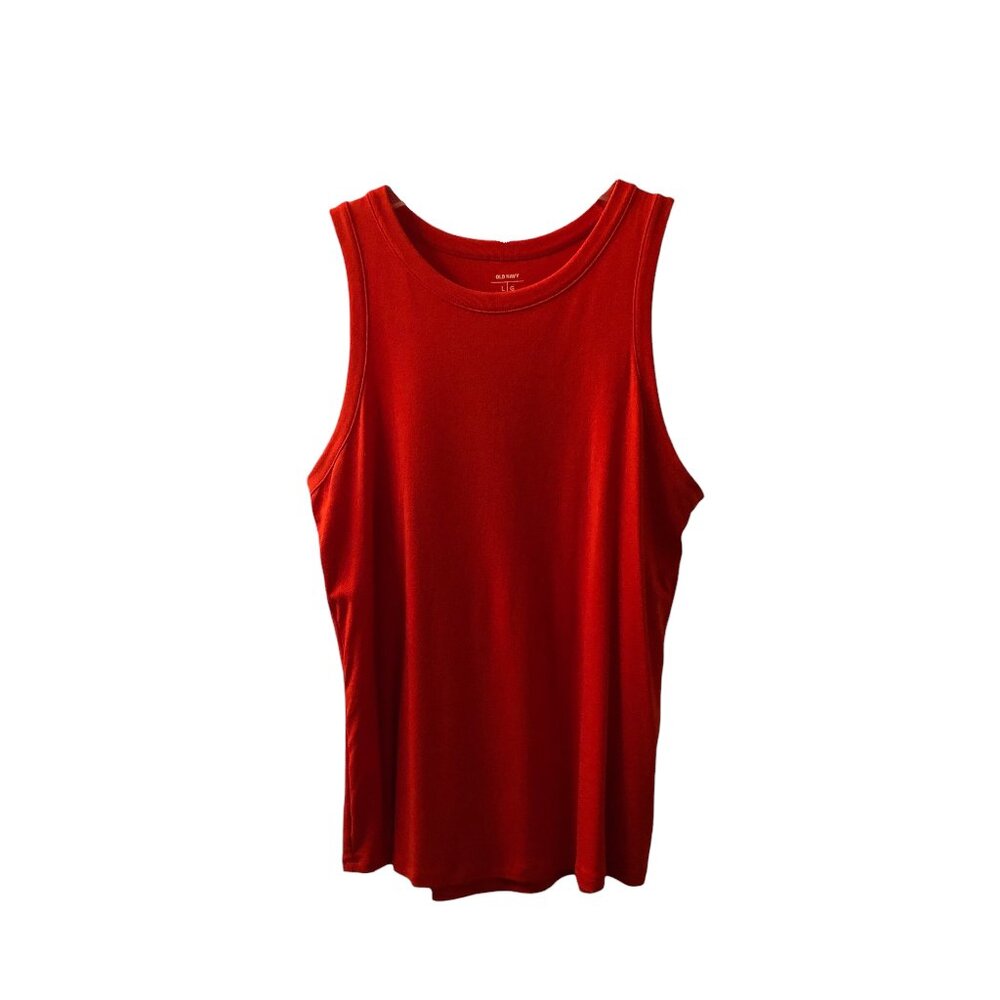Old Navy Orange Classic Tank Top L